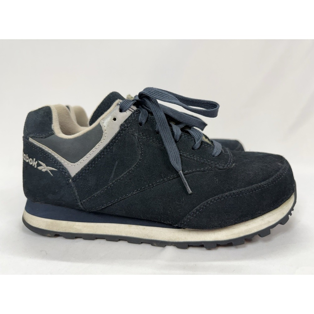 Reebok Work Men's 7, Women's 9 Steel Toe Work Shoes RB1975 Blue Suede